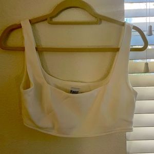 Princess Polly white crop top